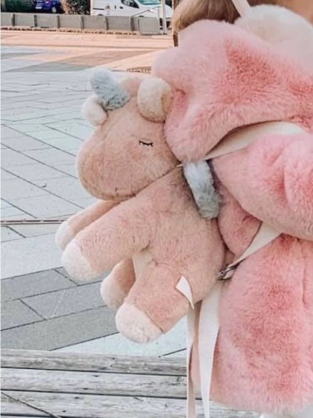 Zara Plush Pink Unicorn Clip-On Toy